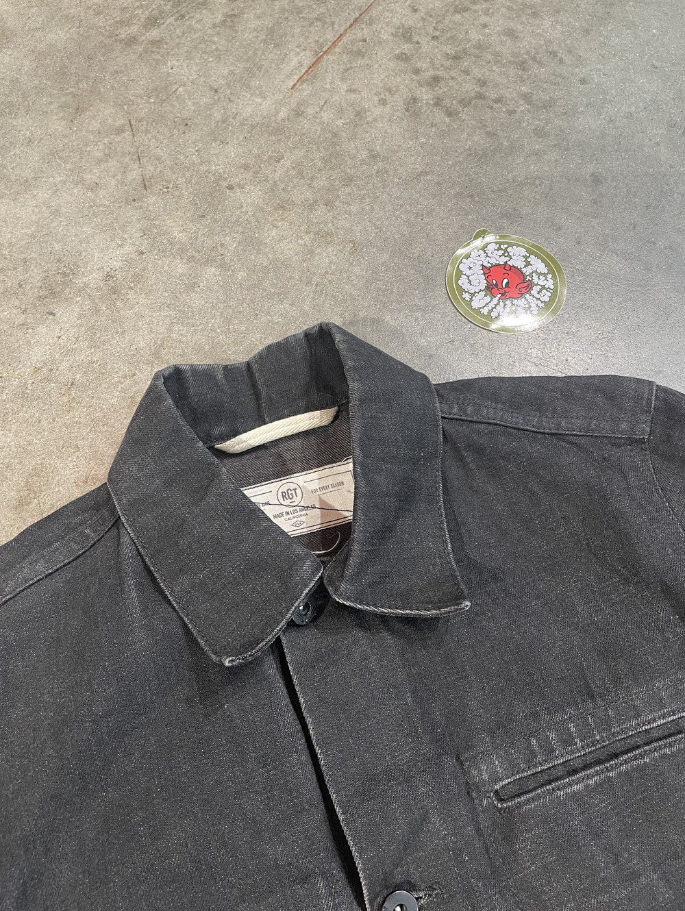 RGT Black Selvedge Denim Jacket Made in Japan M 18x26